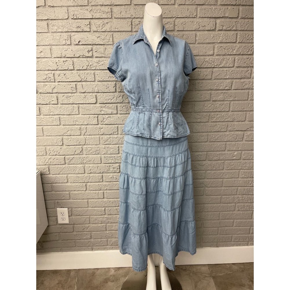 Emma James Petite Skirt & Top 2 Pcs Set Size 10P